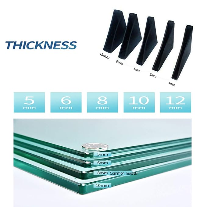 Mirror Corner Protectors- 20 Pcs Toughened Glass Corner Protector Ceramic Tile wrap Angle Plastic Bathroom Lens Right Angle（3x50mm）