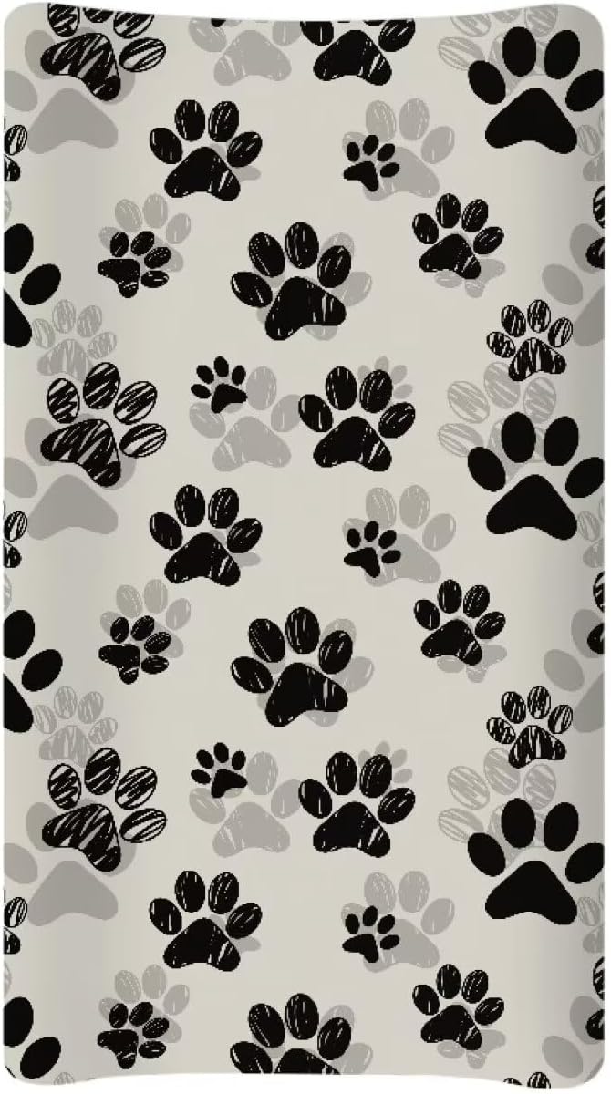 Paws Changing Pad Cover Waterproof Universal Tray Table Mat for Boys Girls Breathable Durable Diaper Changing Mat Cover for Boys Girls