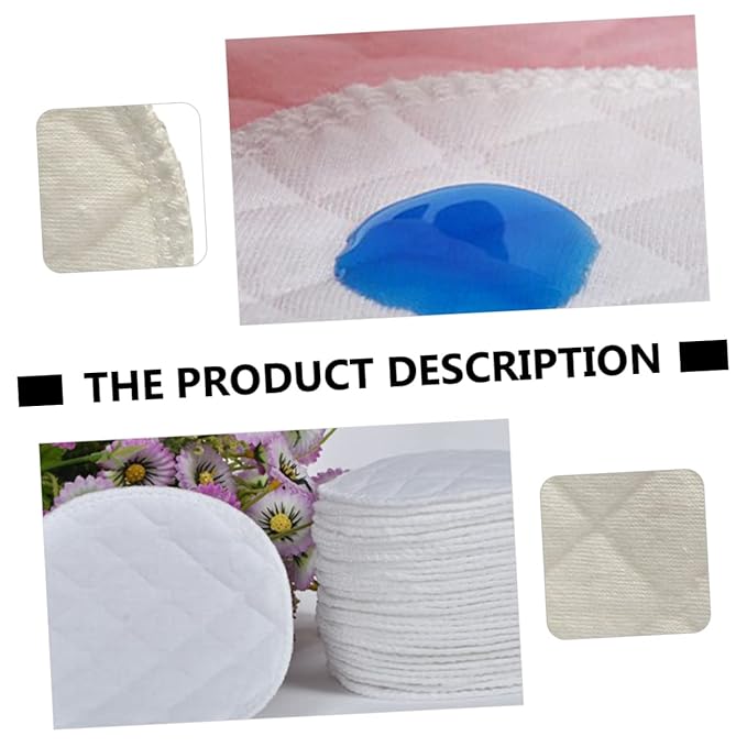 KOMBIUDA 20pcs Breast Pads Feeding Bra Pads Pads Breastfeeding Pads Feeding Pads Reusable Essentials Baby Products Cotton White Pregnant Woman Washable
