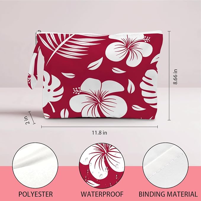 IAXIC Wet Dry Bag, Wet Bag for Swimsuit, Diaper Sunscreen Large Zipper Pouch Waterproof Pouch, Beach Bags for Women, Petal Pattern, Gifts for Ladies Girls Friends Colleagues and Sisters