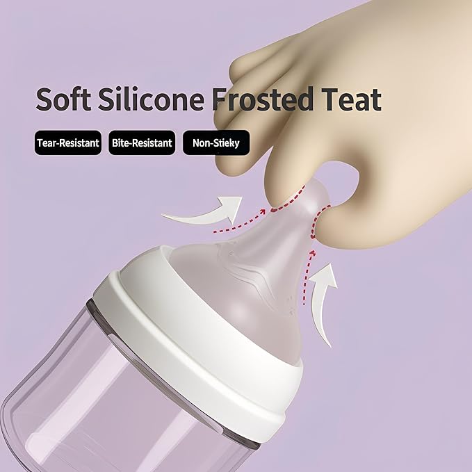 Silicone Replacement Nipple Compatible with Pigeon Baby Bottle,Fit for Pigeon Baby Bottle Nipples,Size SS 0m+ 6 Count.(Extra Slow Flow).