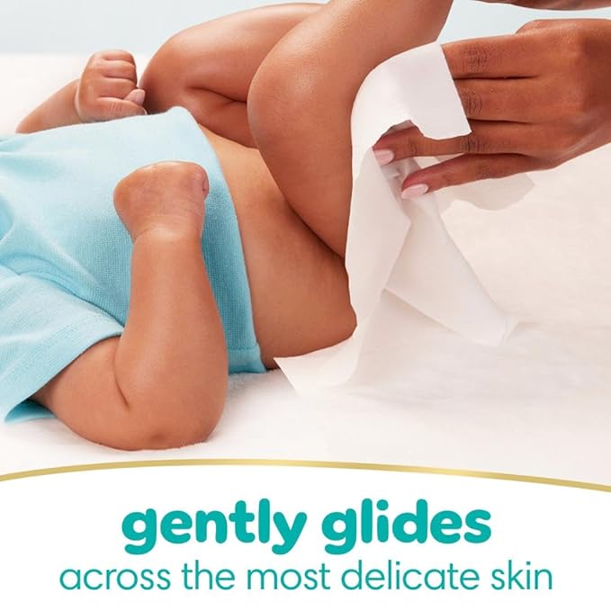Pampers Baby Dry Disposable Baby Diapers Size 6, 2 Month Supply (2 x 144 Count) with Sensitive Water Based Baby Wipes 12X Multi Pack Pop-Top and Refill (1008 Count)