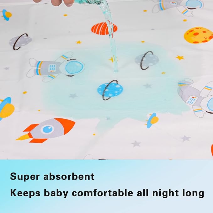 Baby Diaper Changing Pad Waterproof Portable Changing Pad 3 Pack Washable Mattress Pad Reusable Under Pads Changing Pad Liners for Travel 27.5 x 37.8 inches
