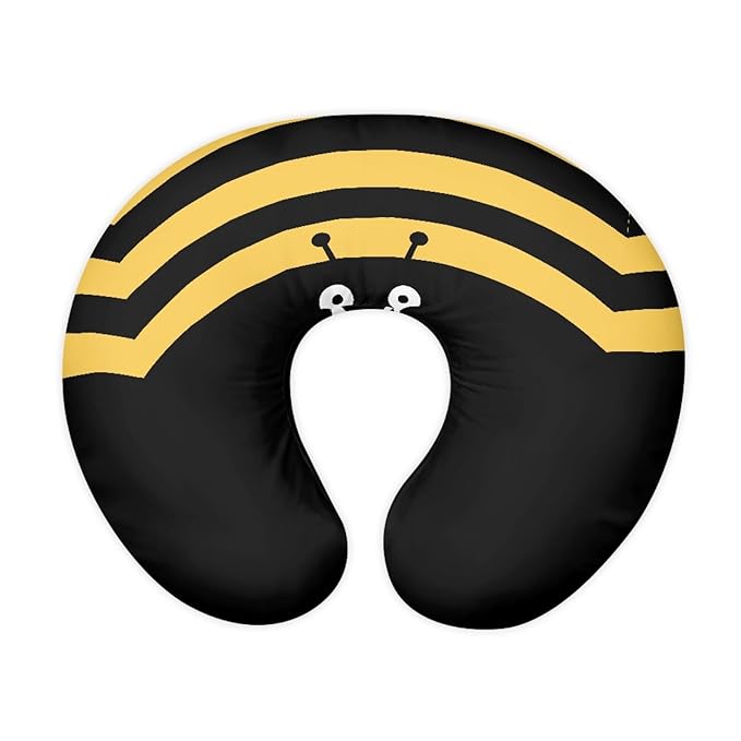 Forchrinse Cartoon Bee Nursing Pillow Cover Girls Cute Breastfeeding Pillow Case Infant Feeding Pillow Cushion Cover for Boys