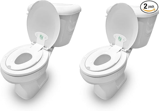 Ingenuity: ity by Ingenuity Flip & Sit Potty Seat 2pk (White) – Easy to Set Up & Remove Potty Training Seat That Attaches to Adult Toilet Seat