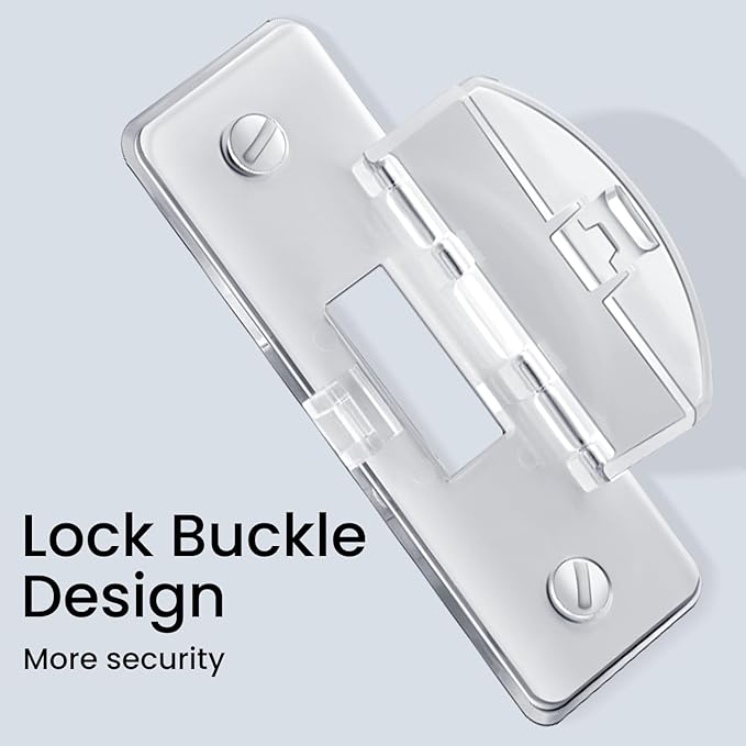 Roxiuc 2 Pack Clear Light Switch Guard - Child Proof, Double Buckle, Dimmer Compatible, Indoor/Outdoor, 2 Count, 3.5 x 1 inches