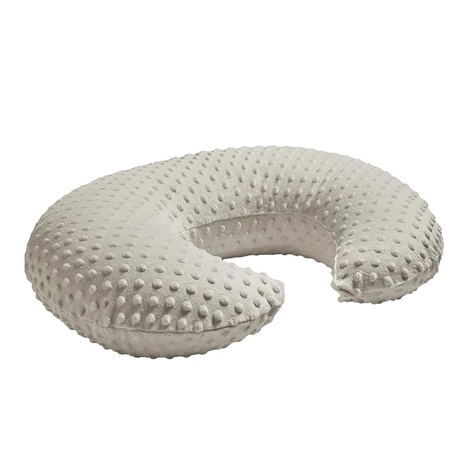 ESEN Nursing Pillow and Body Positioner for Breast Feeding and Bottle Feeding, Ultra Soft Baby Breastfeeding Pillows with Removable Nursing Pillow Cover for More Support for Mom and Baby (Brown)