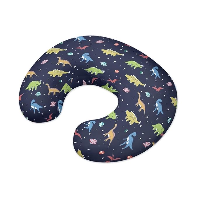 Nursing Pillow Cover Dinosaur Quick-Dry Fabric Fits The Original Support Pillow for Breastfeeding and Bottle Feeding Nursing Pillow Cover Dark Blue