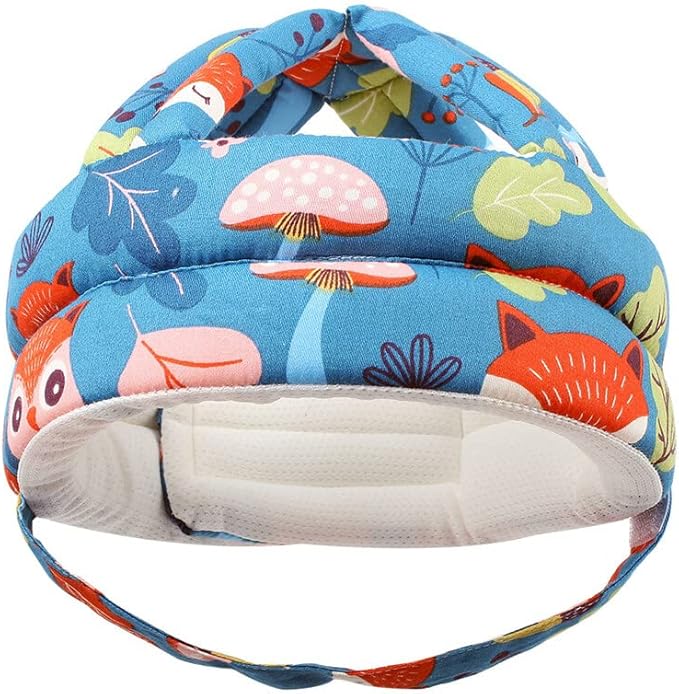 Baby Helmet for Crawling Walking Baby Protective Hat Breathable Anti-Collision Baby Head Protector Adjustable Baby Infant Toddler Safety Helmet Anti-Fall Cushion Bumper Bonnet
