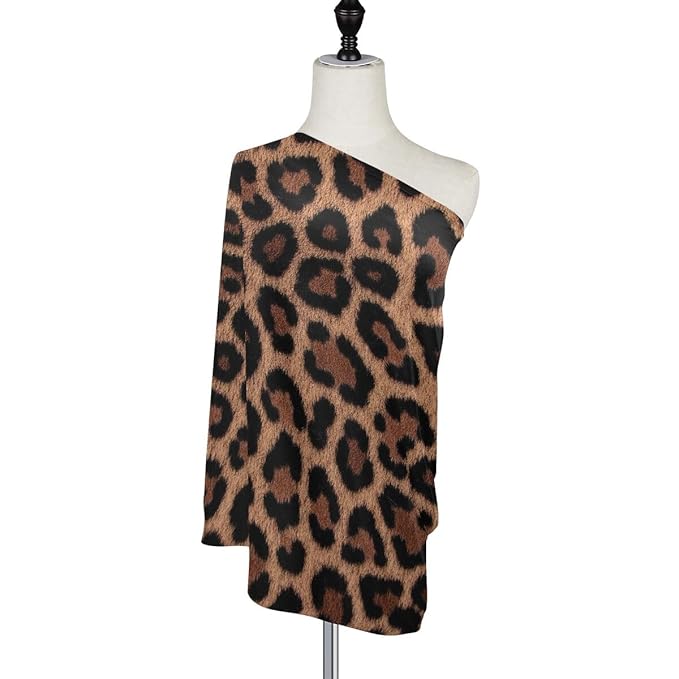 Breastfeeding Nursing Cover Baby Car Seat Canopy Cart Cover Leopard Print Blanket Stroller Poncho Cover
