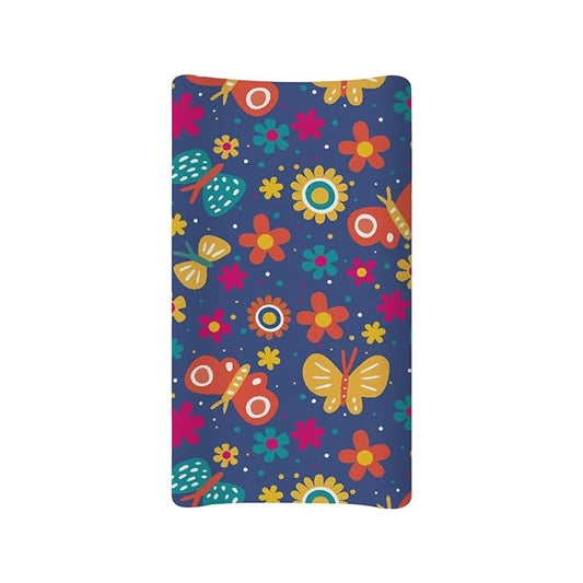 Microfiber Diaper Changing Table Sheets for Infants and Toddles Hippie Floral Butterflies Baby Changing Pad Cover Soft Breathable