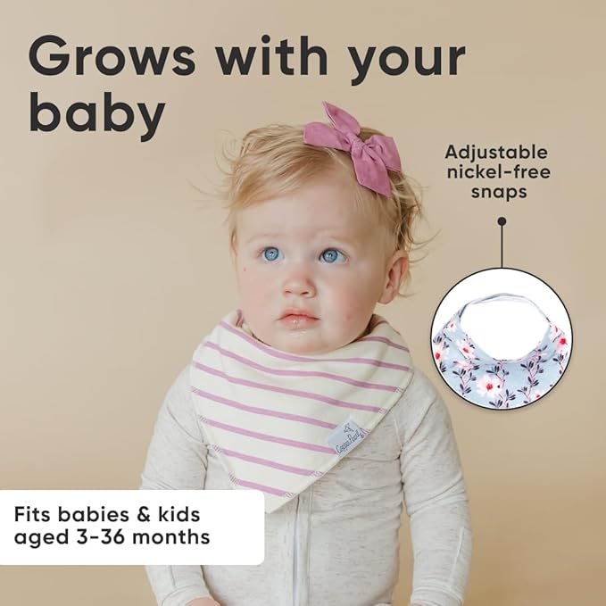 Copper Pearl Baby Bandana Bibs, 4 Pack