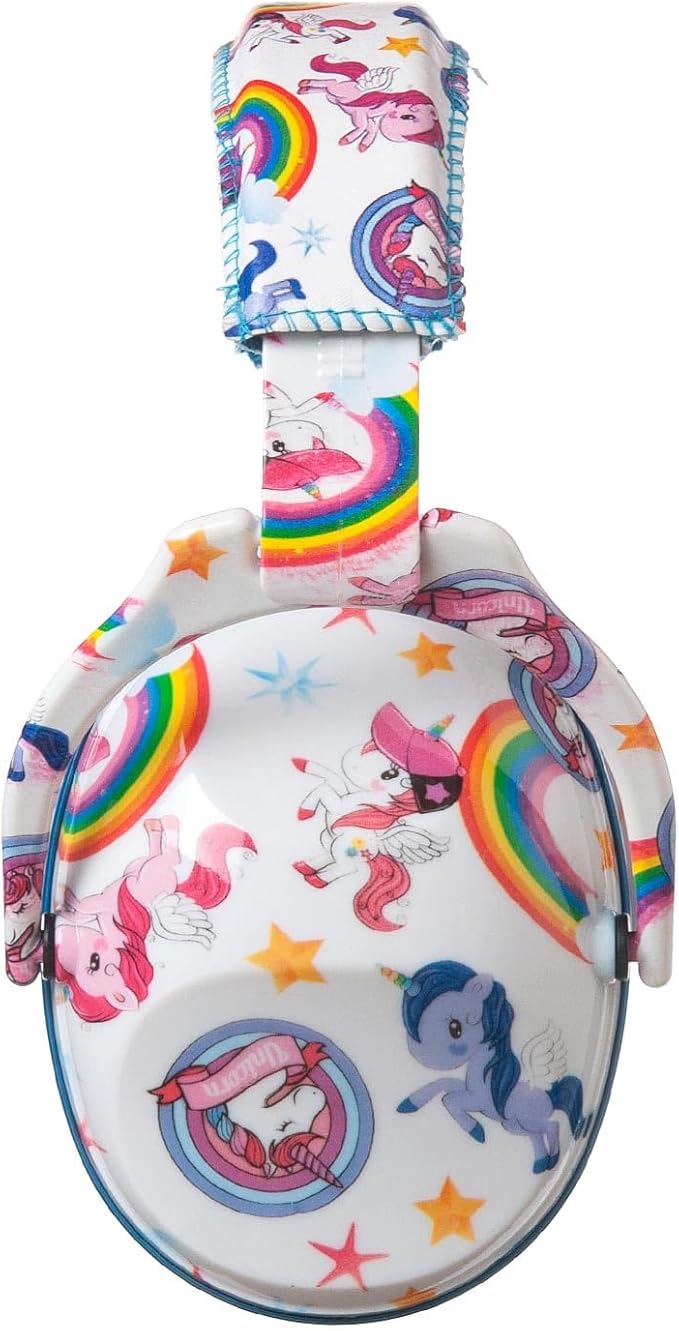 Kids Hearing Protection,25dB NRR Noise Reduction,Sound Proof for Kids,Toddler,Safety Earmuffs for Concert,Airplane,Autism,Monster Jam,Travel,School- Blue Unicorn