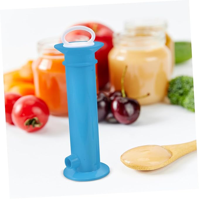 Yardwe 2Pcs Food Dispenser Refillable Food Pouches Filler for Fruit Puree Yogurt Safe Easy to Use Feeding Essential for Newborns