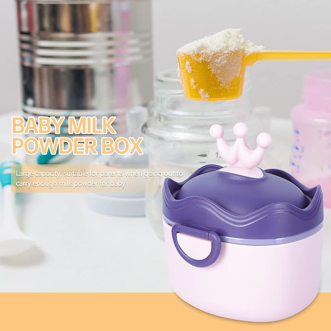 Portable Milk Powder Dispenser 1Pc Baby Formula Storage Box 11Oz Leak-Proof Food Container for Travel Outdoor Feeding