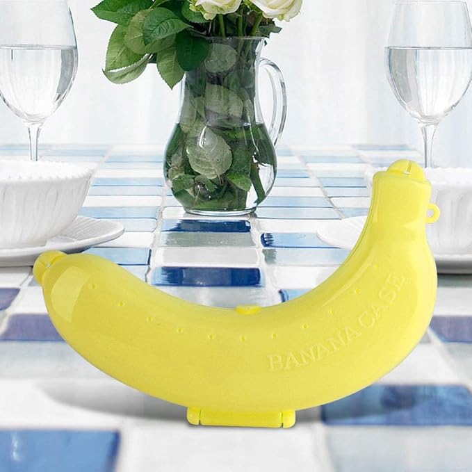 Hztyyier Portable Banana Holder, Compact Fruit Storage Case, Leak-Proof Design for Travel and Outdoor Activities