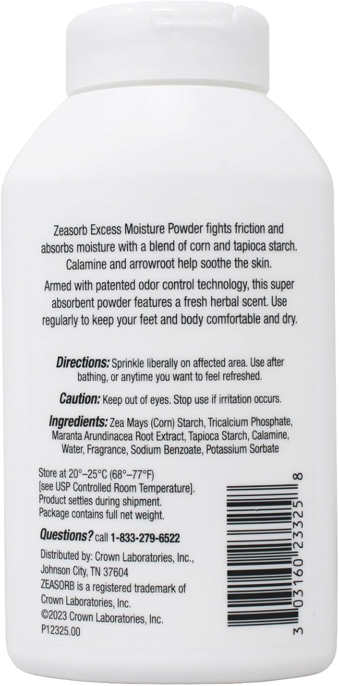 Zeasorb Prevention Super Absorbent Powder - 2.5 oz, Pack of 6