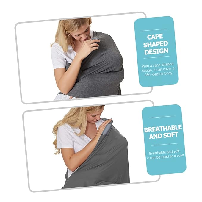 Toyvian Windproof Nursing Cover for Breastfeeding Multi-Functional Stretchy Stroller Pattern Baby Feeding Shawl Comfortable and Durable Design