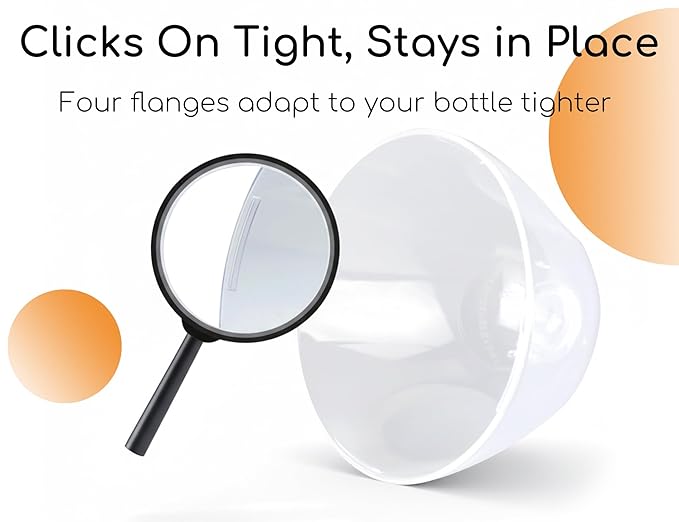 Baby Bottle Replacement Cap Lid for Comotomo 5 Ounce and 8 Ounce Silicone Bottle, 2 Count