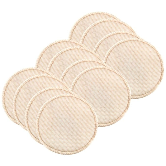 SHOWERORO Breastfeeding Nursing Pads 12pcs Reusable Breast Pads Washable Cotton for Women