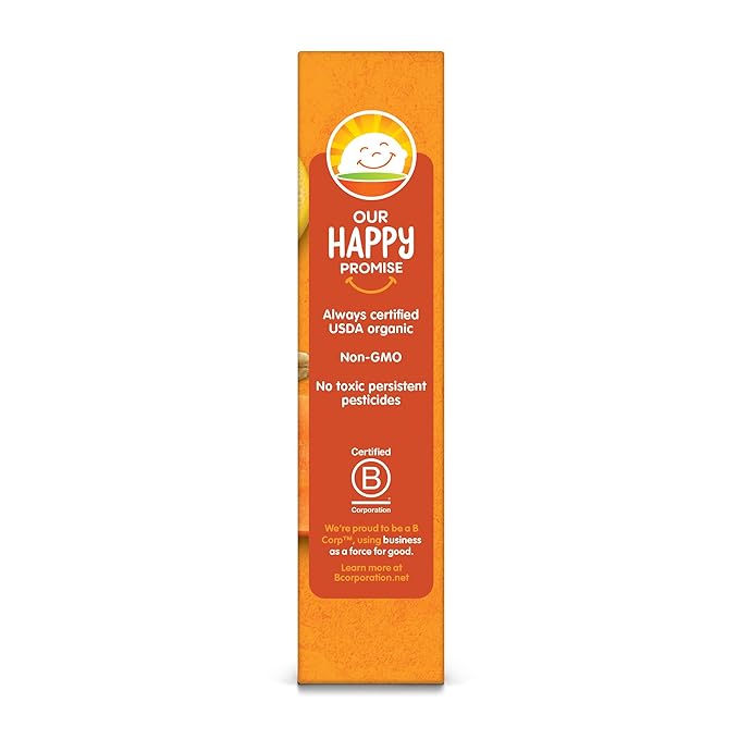 HAPPYTOT Organics Fiber & Protein Soft-Baked Oat Bars Organic Toddler Snack Banana & Carrot, 0.88 Ounce Bars, 5 Count Box (Pack of 6)