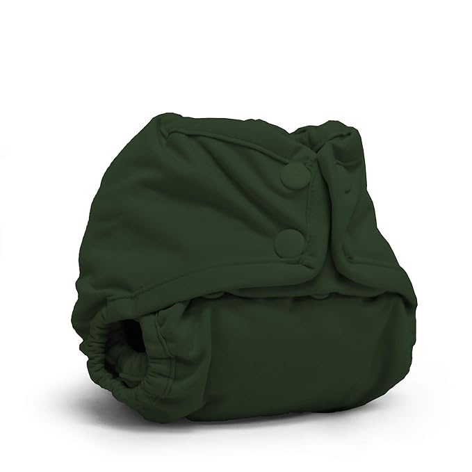 Kanga Care Rumparooz Double Leg Gusset Reusable Cloth Diaper Cover Newborn Snap | Pine 4-15 lbs