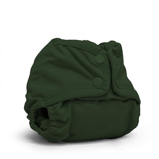 Kanga Care Rumparooz Double Leg Gusset Reusable Cloth Diaper Cover Newborn Snap | Pine 4-15 lbs