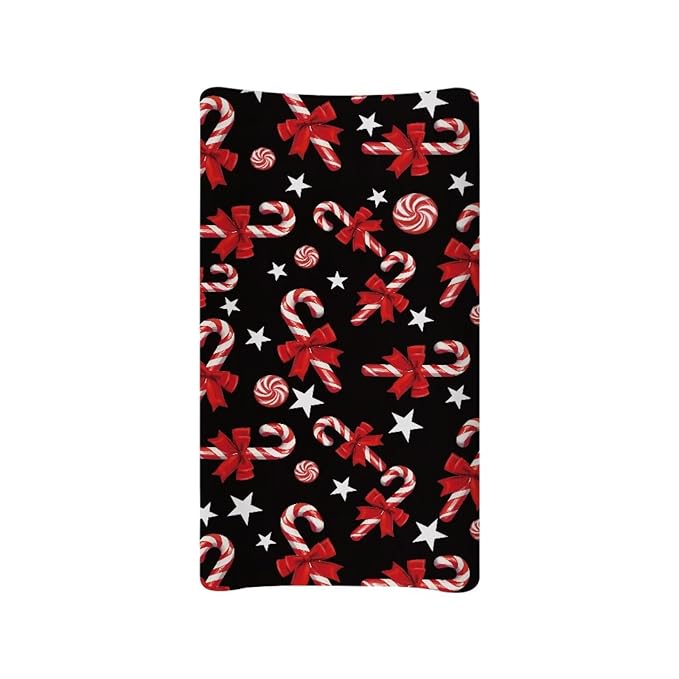 Christmas Diaper Change Table Covers for Baby Soft Cute Changing Pad Cover for Baby Washable Cradle Mattress Sheets for Nursery Gift for Holiday