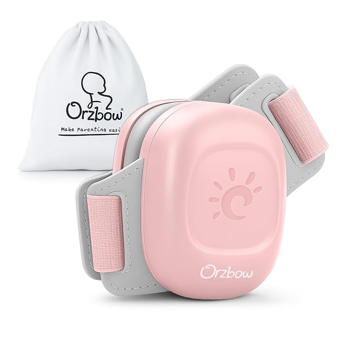 Orzbow Baby Headphones for Noise, Baby Ear Muffs Noise Protection for Newborn Toddler 3-48 Months - CE & ANSI Certified, Adjustable Infant Ear Protection for Travel Sleep, 25dB Sound Reduction, Pink