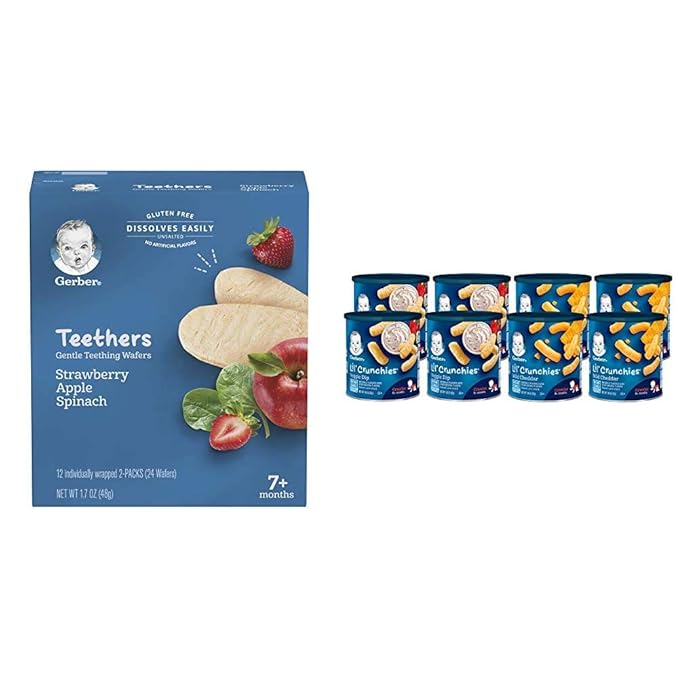 Gerber Teething Snacks and Lil Crunchies Value Pack (72 Count)