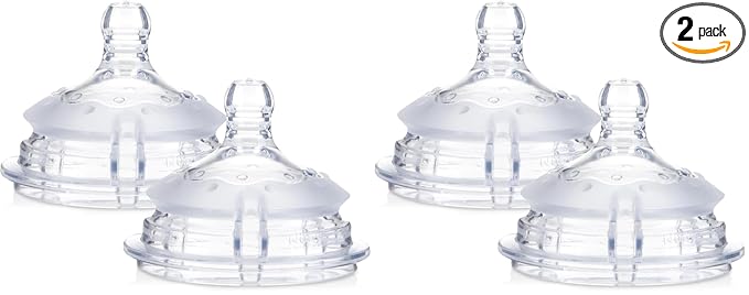 Nuby 2 Piece Slow Flow Comfort Nipple (Pack of 2)