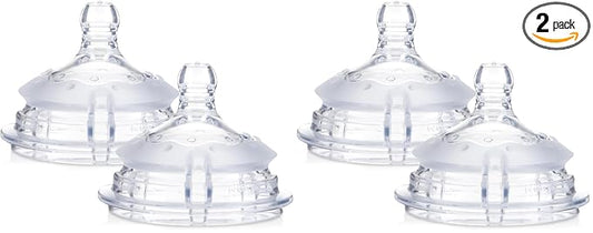 Nuby 2 Piece Slow Flow Comfort Nipple (Pack of 2)