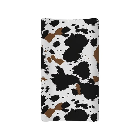 Wild Cowhide Print Baby Changing Pad Cover Nursery Diaper Changing Table Pad Mat Sheet for Boys Girls-16x32 Inch
