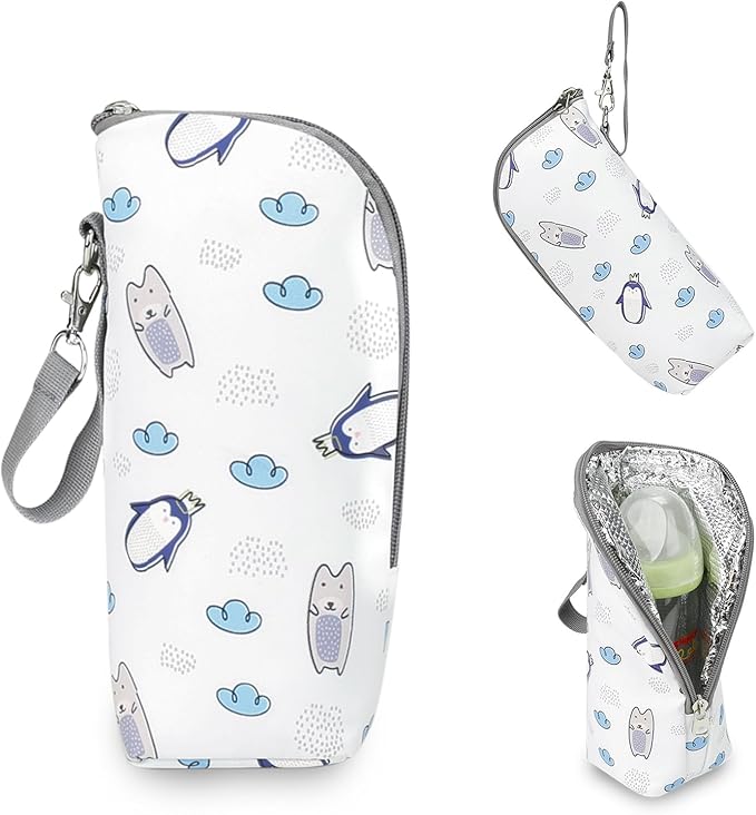Baby Milk Bottle Insulation Bags Portable Feeding Bottle Waterproof Thermal Bag Milk Warmer Stroller Diaper Bag