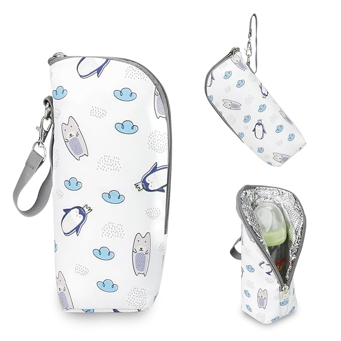 Travel Milk Warmer Bag Infant Feeding Bottle Protective Cover Insulation Pouch Portable Organiser Bag Nursing Supplies Baby Bottle Insulation Bag