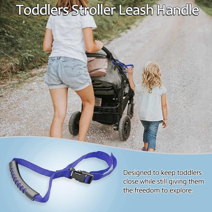 Baby Stroller Safety Wrist Strap - Anti-Lost Adjustable Wrist Leash for Pushchairs, Wagons, Shopping Carts, and Travel