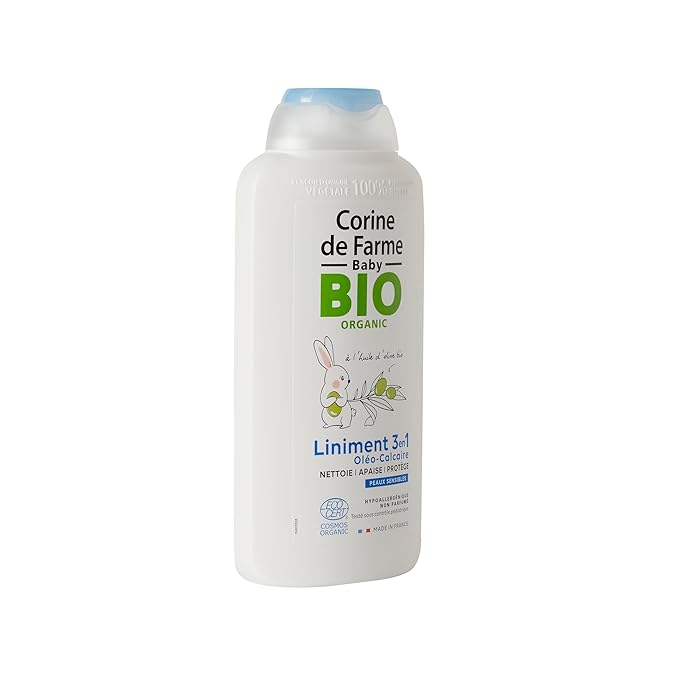 Farme -3 en 1 Liniment Oléo-Calcaire - Certification Bio ECOCERT COSMOS, Enfants - 500ml