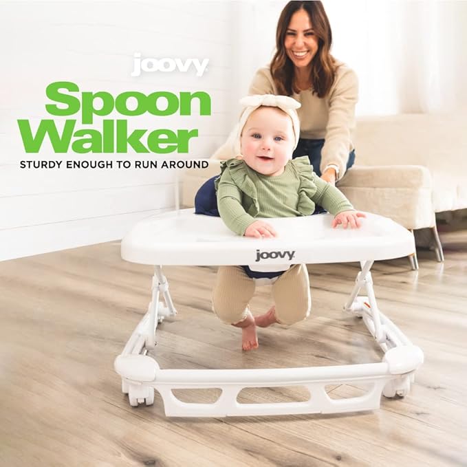 Joovy Nook High Chair Featuring Four-Position Adjustable Swing Open Tray, and Removable & Spoon Baby Walker & Activity Center Featuring Three Adjustable Heights