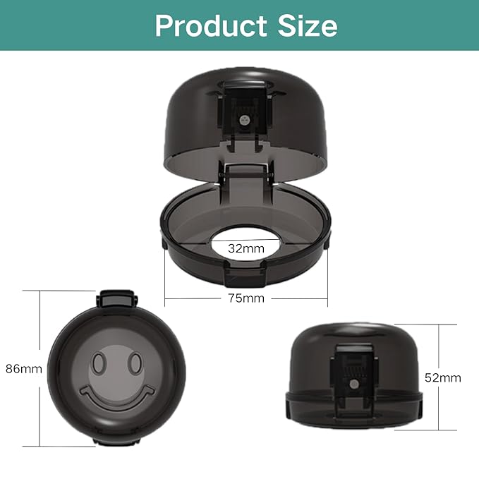 5 Pack Stove Knob Safety Covers – Child Proof Gas Stove Knob Covers, Universal Oven Lock Safety for Baby, Heat-Resistant Plastic Stove Knob Guards for Kitchen Safety (Black)