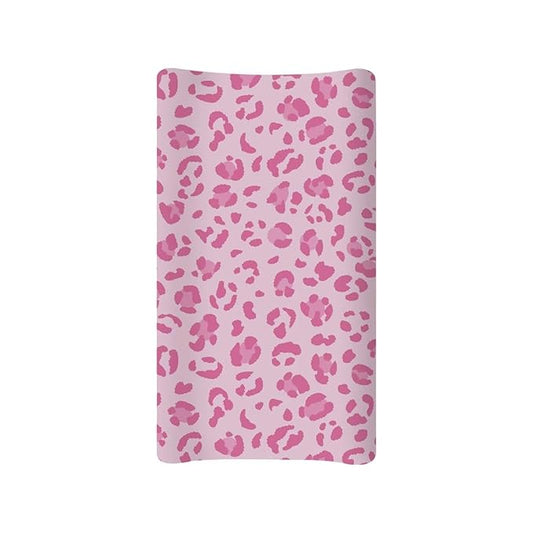 Pink Cow Print Nursery Sheets Comfortable Rectangle Unisex Fitted Baby Changing Pad Cover Sheets for Baby Boys or Girls