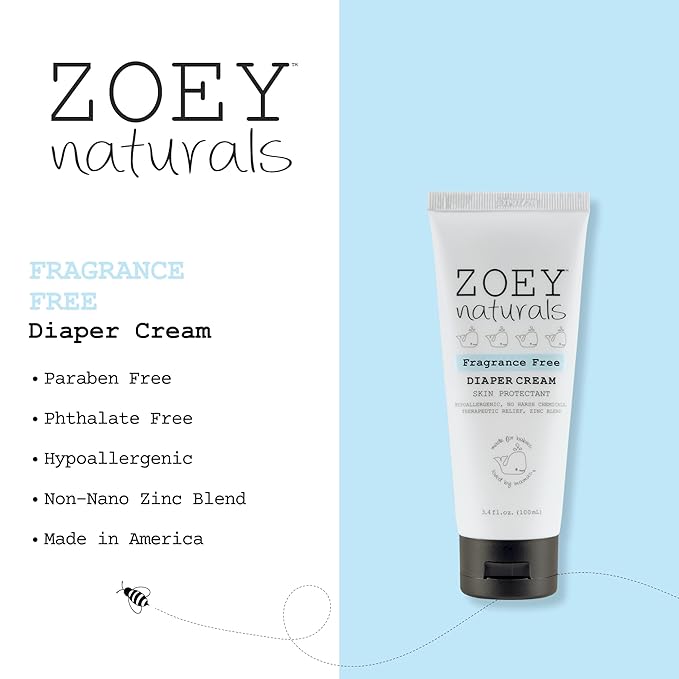 Baby Diaper Cream - Pediatrician & Dermatologist Approved - Zinc Oxide & Kaolin Clay Rash Protectant for Soothing Relief & Healing - Mom's Choice Award Winner - Fragrance Free 3.4 oz