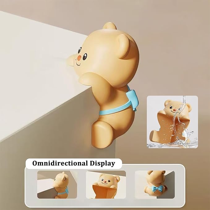 MIUPOO Little Bear Corner Protectors,Furniture Proof Bumper Cushion,Thicken Improved Corner Guards,Soft Edge Protector for Home,Yellow,4 Pieces.