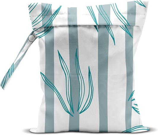 Wet Dry Bag, Wet Bag for Swimsuit, Travel, Beach, Pool, Diapers, Dirty Yoga Gym Clothes, Makeup Bag, Summer Vacation Essentials