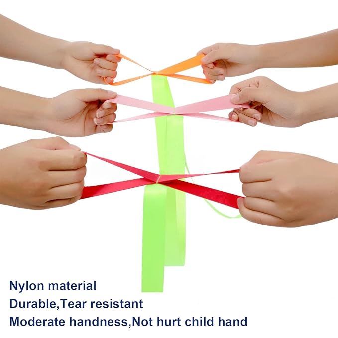 Safety Walking Rope with Colorful Handles for Daycare Teacher and Schools Designed (12 Children and 2 Adults)