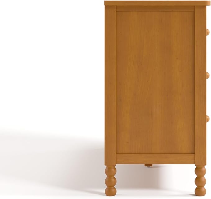 Storkcraft Rio 6 Drawer Dresser (Almond) – GREENGUARD Gold Certified, Wood Dresser for Bedroom, Kids & Nursery Storage Chest, Safety Interlocking Drawers, Pre-Installed Tracks, Kids Chest