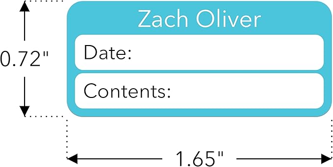 Personalized Baby Bottle Labels for Daycare - Write-On Name Labels (Double Line, 39 Labels)