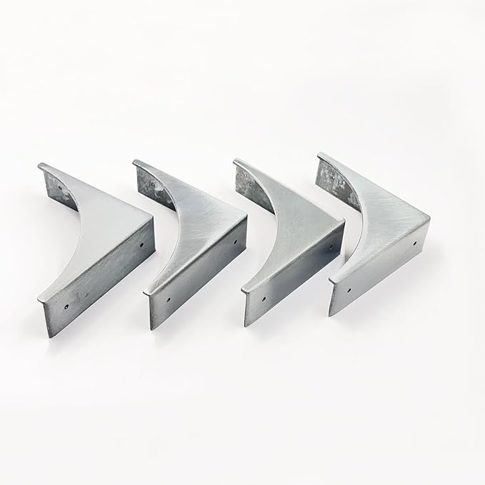 4Pcs Box Corner Protector, glrovazas Decorative Metal Corner Protectors Silver Corner Covers Edge Safety Bumpers for Box Table Desk, Furniture Corner Cover Guard Corner Furniture Hardware