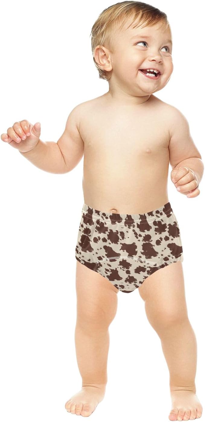 Baby Girls Toilet Training Pants Reusable Short Underwear for Toddler Girls 4T Cow Print