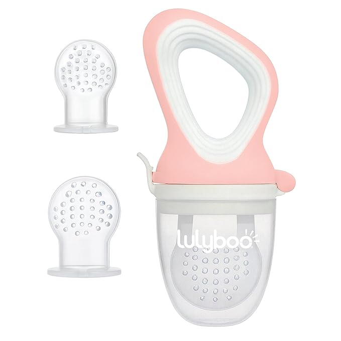 Lulyboo Infant to Toddler 3-Stage Self-Feeder Set Silicone Tips | BPA-Free, Ergonomic Handle, Safe Choking-Free Feeding for Baby and Toddler Ages 4-24 Months, Perfect for Soft Foods Independent Eating