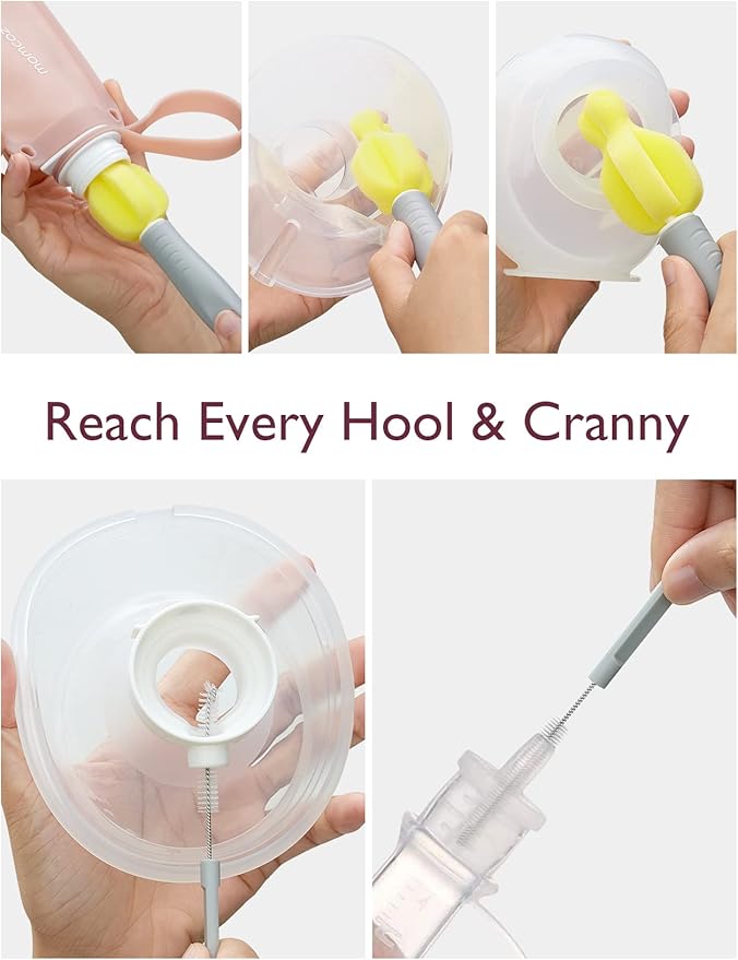 Momcozy M5 Cleaning Brush & Accessories Kit, Replacement Parts for Momcozy Breast Pump, 1 Pack